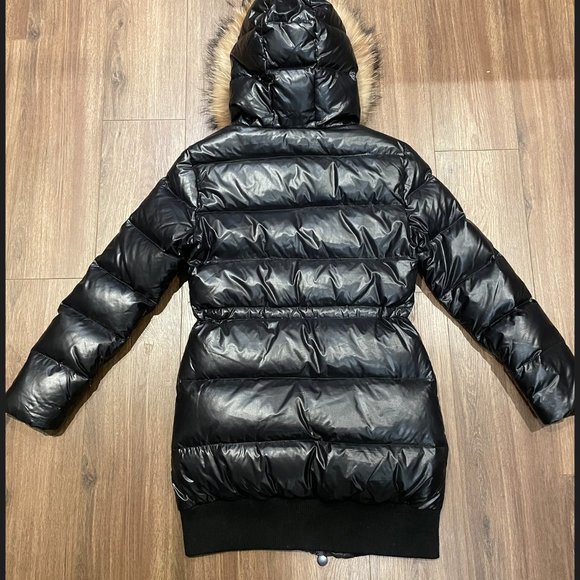 Moncler woman's coat, long down with fur, size 2 - Picture 10 of 10